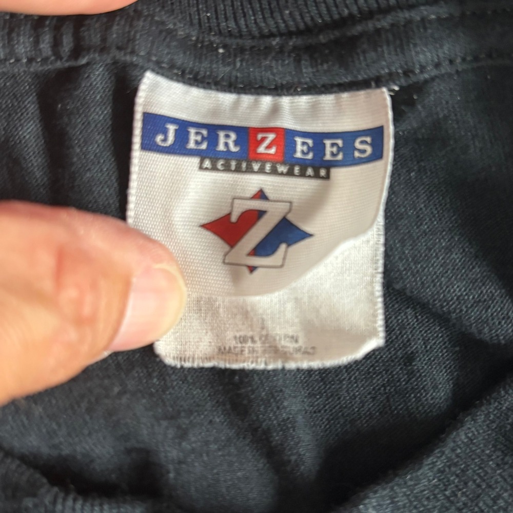 Vintage Jerzees Sturgis Tour 2000 T-Shirt Mens L Black Motorcycle Rally Graphic - Picture 7 of 9